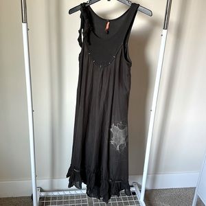 Cop Copine medium blue summer long dress